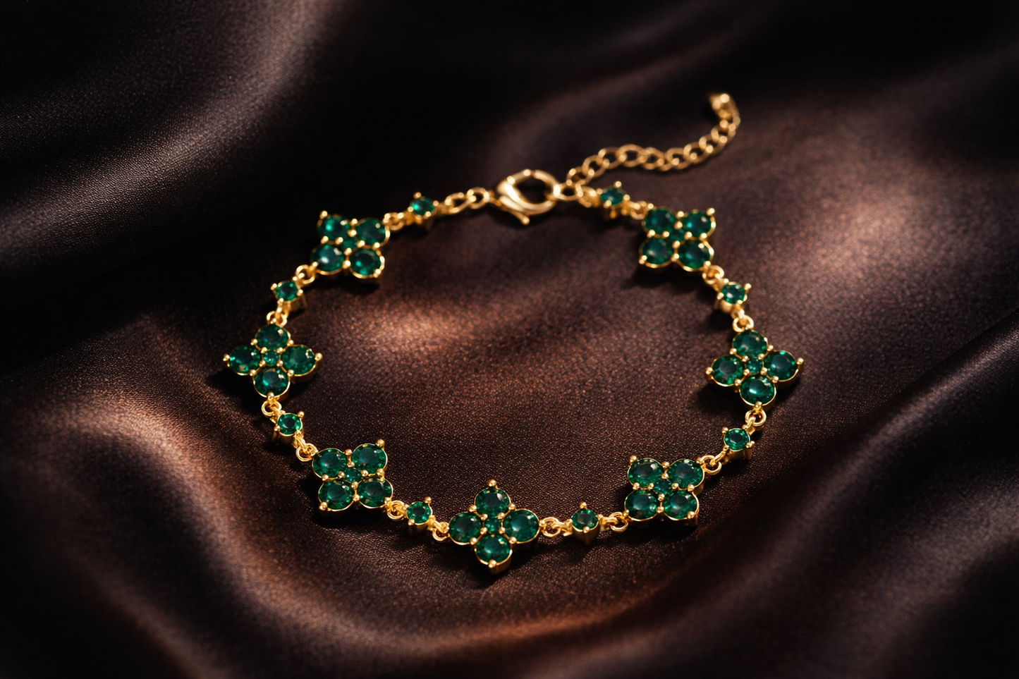 Emerald Bloom Bracelet