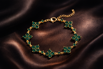 Emerald Bloom Bracelet