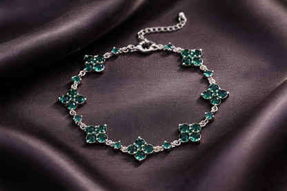 Emerald Bloom Bracelet