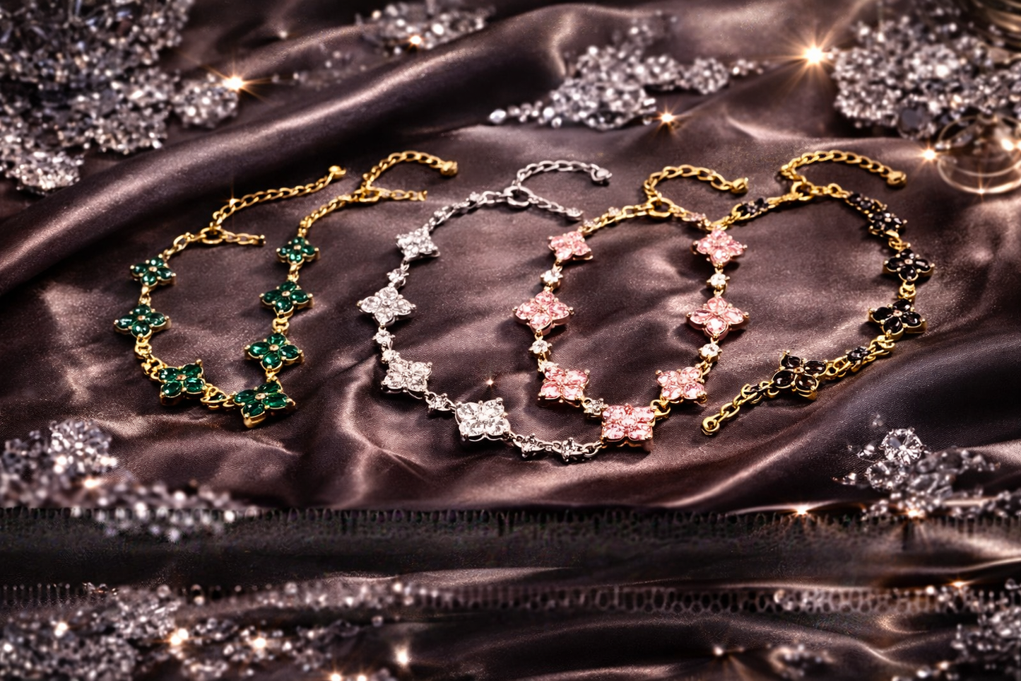 Emerald Bloom Bracelet